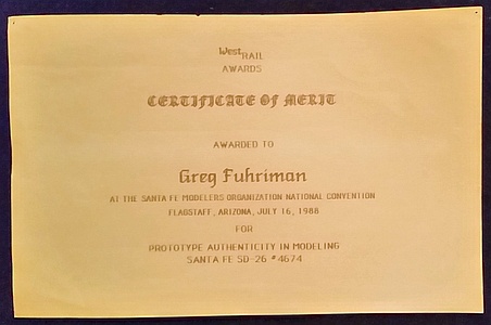 Gregg Fuhriman HO ATSF SD26 4674